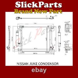 AIR CON CONDENSOR FITS NISSAN JUKE 1.2 DIG 1.5 DCi 1.6 DIG 2010