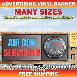 AIR CON SERVICING Advertising Banner Vinyl Mesh Sign CONDITIONING repair fix