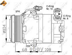 Air Con Compressor 32080 NRF AC Conditioning 09174396 1854092 1854102 1854123