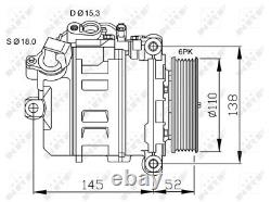 Air Con Compressor 32435 NRF AC Conditioning 64509174803 64526918753 64526956715