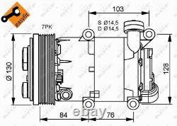 Air Con Compressor fits FORD FOCUS Mk2, Mk2 Ti 1.6 04 to 12 AC Conditioning NRF