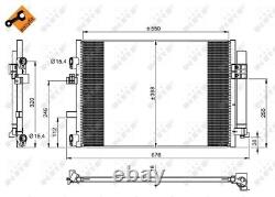 Air Con Condenser fits FORD C-MAX Mk2 TDCi 1.6D 10 to 19 AC Conditioning NRF New