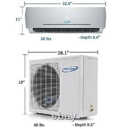 Air Con Mini Split Heat Pump AC Ductless Air Conditioning 9000 BTU 22 Seer