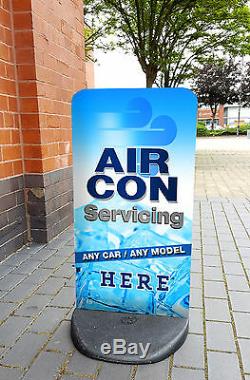 Air Conditioning Service A BOARD PAVEMENT SIGN ALUMINIUM DISPLAY Garage Air Con