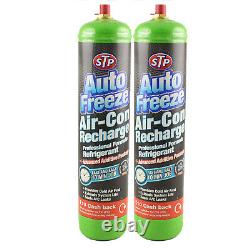 Car Air Conditioning Recharge R-134a Air Con Recharge STP Gas Refill DIY X2