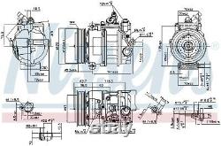 Compressor, air conditioning for MERCEDES-BENZ NISSENS 890322
