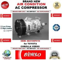 DENSO AIR CONDITIONING AC COMPRESSOR OEM 883100F010 for TOYOTA COROLLA VERSO