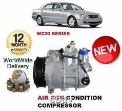 FOR MERCEDES S320 CDi W220 1998-2005 NEW AC AIR CON CONDITIONING COMPRESSOR