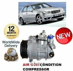 For Mercedes C180 W203 10/2000-5/2002 New Ac Air Con Conditioning Compressor