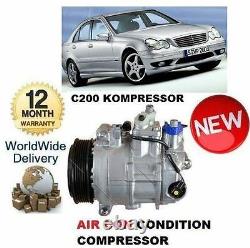 For Mercedes C200 Kompressor W203 5/2000-2007 Ac Air Con Conditioning Compressor