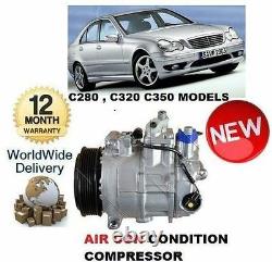 For Mercedes C280 C320 C350 W203 5/2000-2007 Ac Air Con Conditioning Compressor