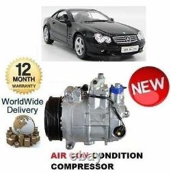 For Mercedes Sl500 Sl55 Amg R230 2002-2012 Ac Air Con Conditioning Compressor
