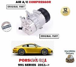 For Porsche 911 991 3.4 3.8 S 4s Gts 2011-new Ac Air Con Condition Compressor