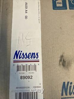 New Genuine Nissens Air Conditioning Compressor AUDI A4/A6, B6, C5, Cab B7. 89092