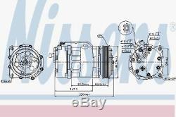 Nissens 89044 AC Compressor fit VW-TRANSPORTER T4 90