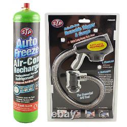 Stp Car Air Con Air Conditioning Top Up Refill Recharge Regas Kit Auto Freeze