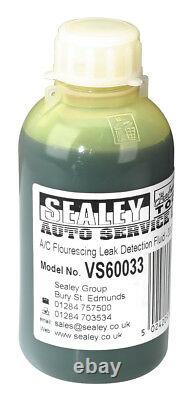 VS60033 Sealey Air Conditioning Fluorescing Leak Detection Dye 33 Dose Bottle